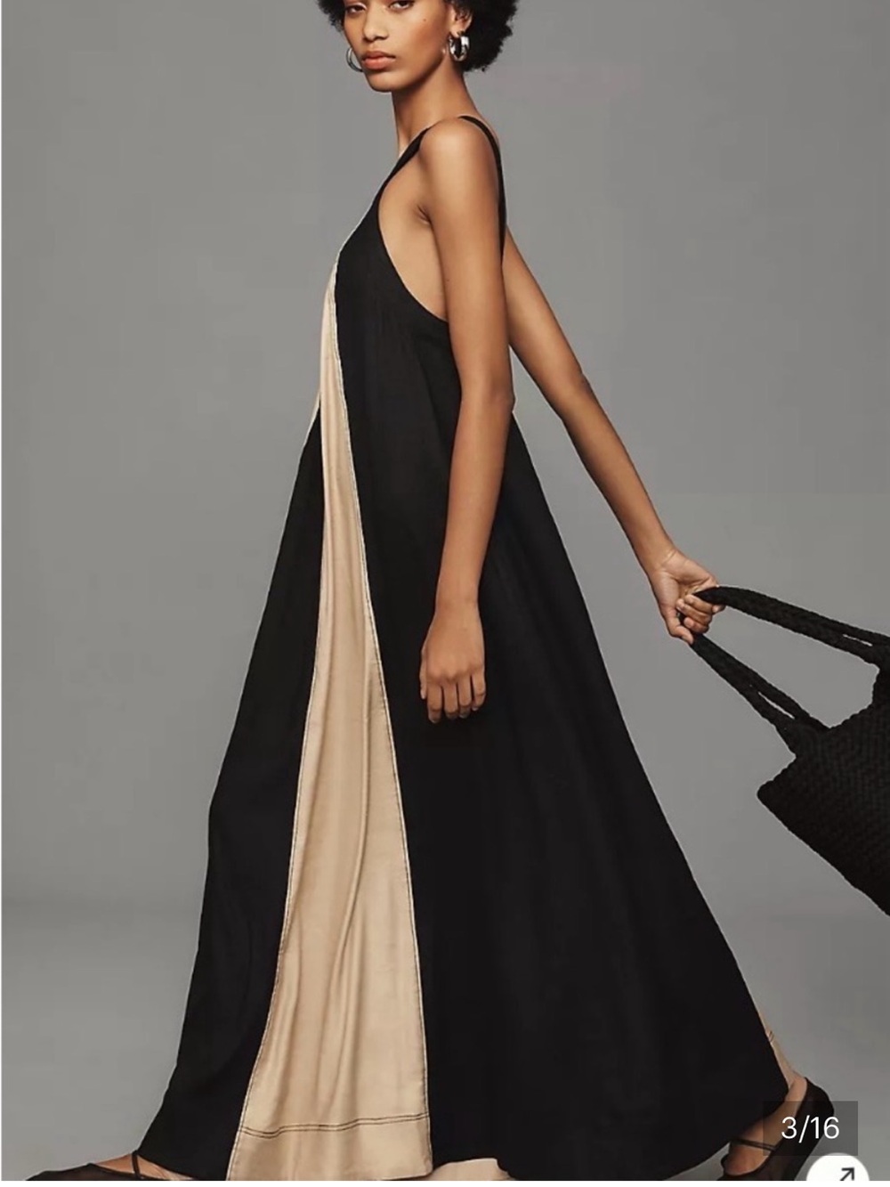 The Ami Linen Halter Maxi Dress by Maeve - Picture 3 of 6